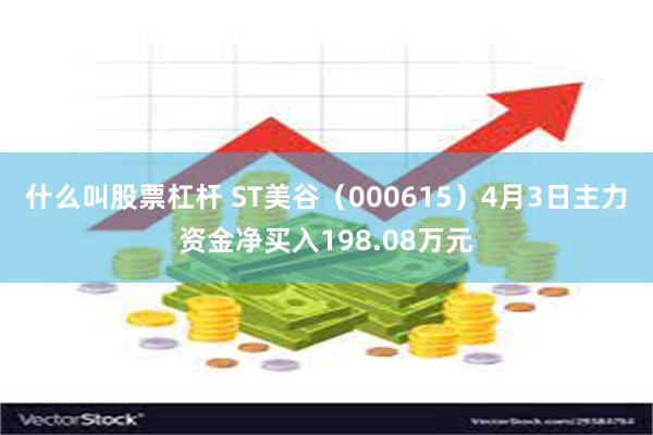 什么叫股票杠杆 ST美谷（000615）4月3日主力资金净买入198.08万元