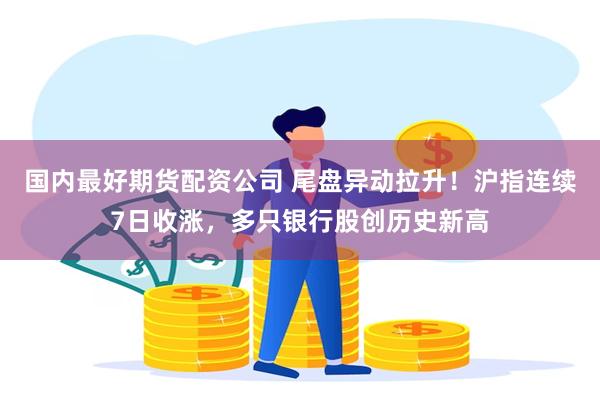 国内最好期货配资公司 尾盘异动拉升！沪指连续7日收涨，多只银行股创历史新高